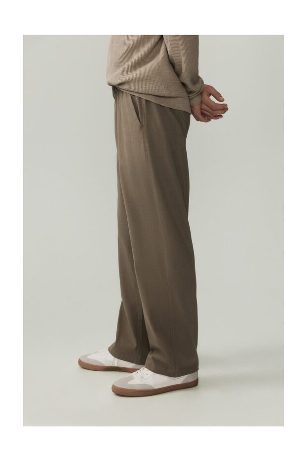 Męskie spodnie dresowe z grubej dzianiny - 3