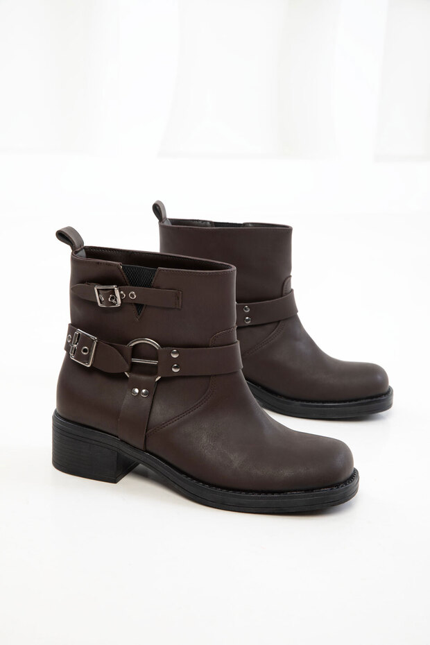 Kahve Kadın Bot& Bootie 20866 - 6