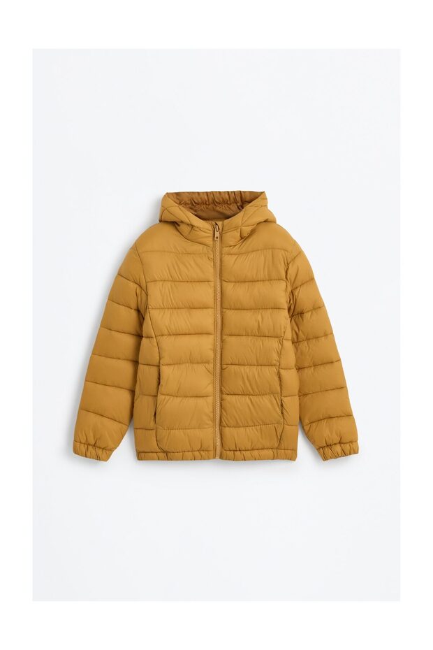 Kurtka puchowa z kapturem dla dzieci - 1