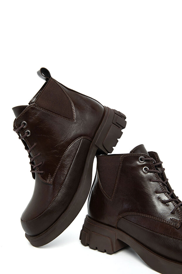 Kahve Kadın Bot & Bootie 21070 - 4