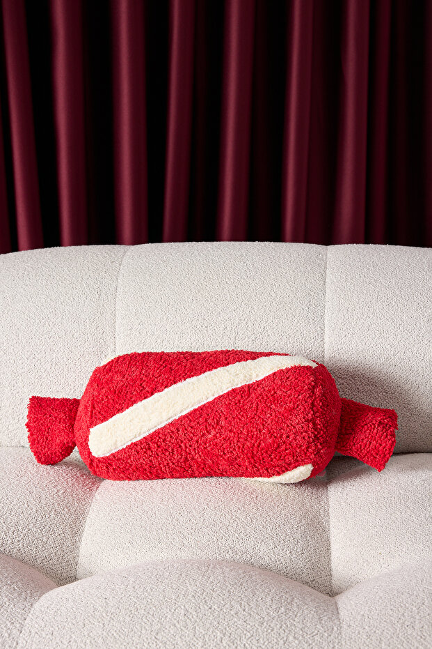 Candy Shaped Christmas Themed Stuffed Throw Pillow Tphaw26Kkk00005