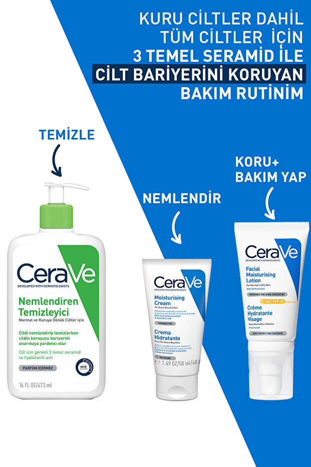 Kuru Ciltler için Seramid & Hyalüronik Asit İçeren Nemlendirici Yüz ve Vücut Kremi 50 ml - 8