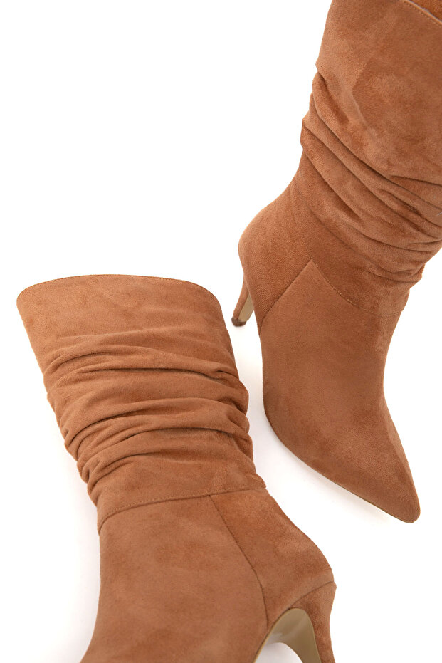 Taba Süet Kadın Bot & Bootie 21014 - 6
