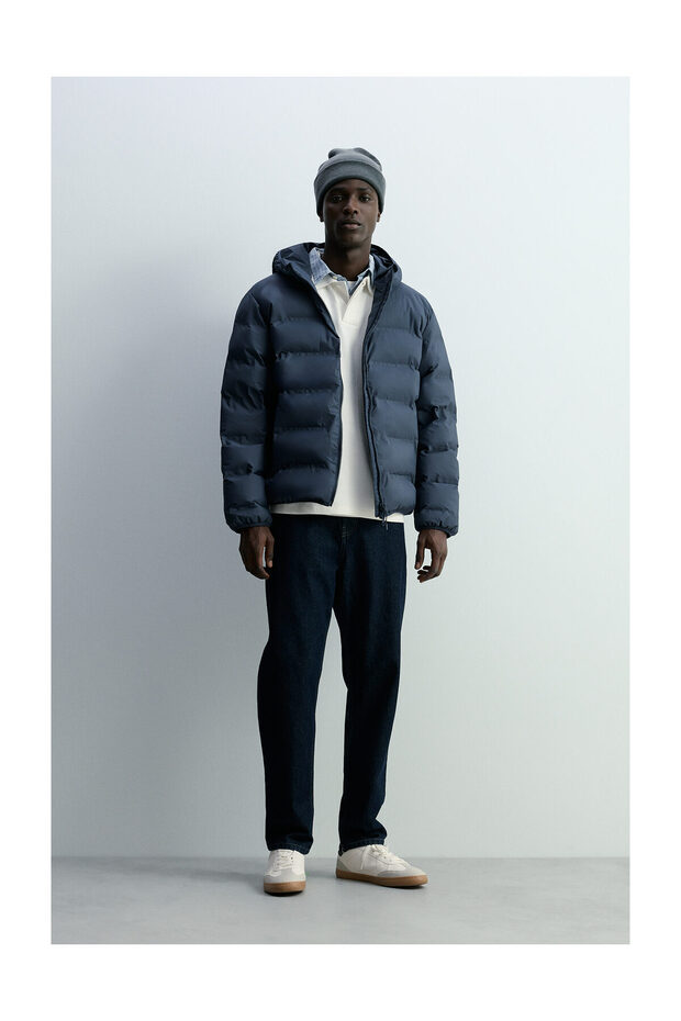 Męska kurtka z podszewką i hybrydowym kapturem - 2