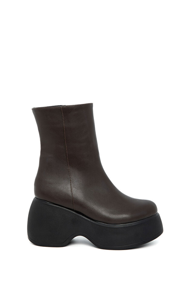 Kahve Kadın Bot & Bootie 21087 - 5