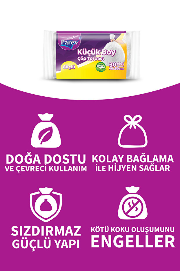 Güçlü Çöp Torbası Mini Boy 5 Adet - 4