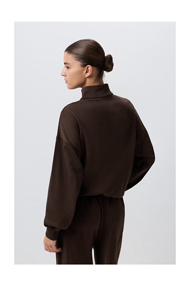 Dámská souprava SUDADERA BSC s rolákem a zipem FORK - 4