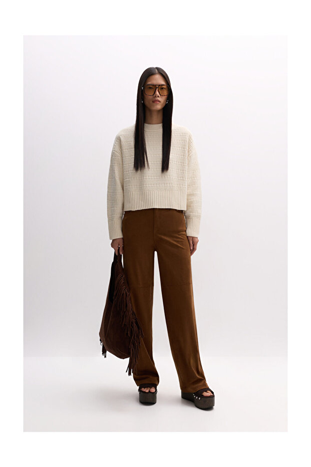 Дамски пуловер PEND. BASIC CHENILLE - 7