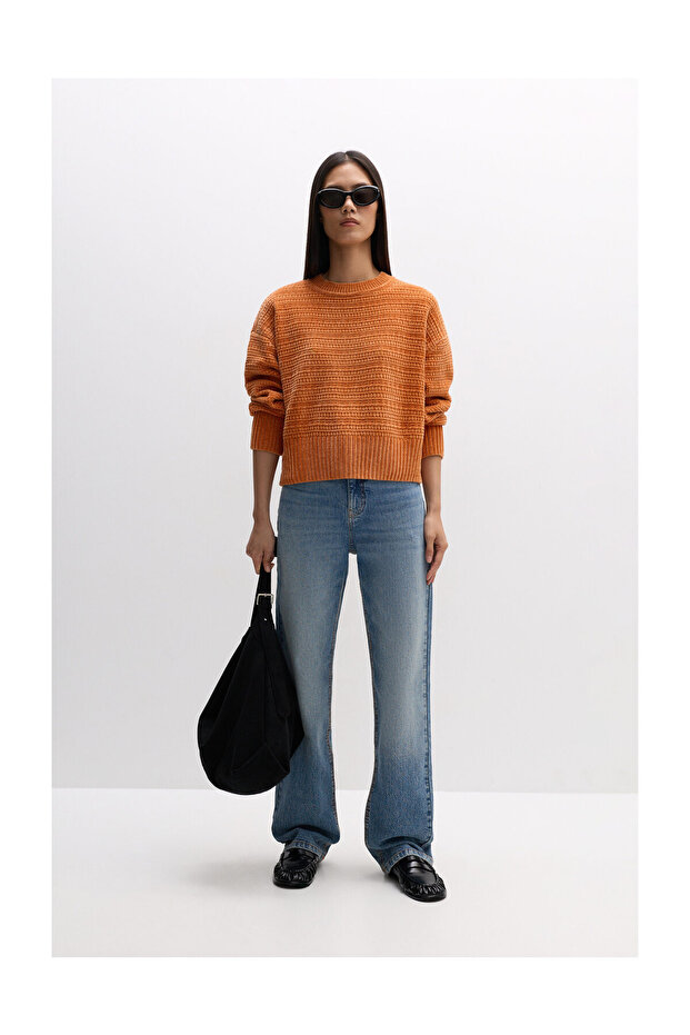 Femei PEND. basic PULOVER DE CHENILLE - 2