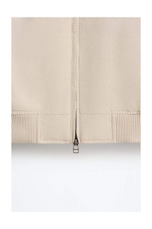 Męska kurtka z podszewką i kołnierzem koszulowym - 8