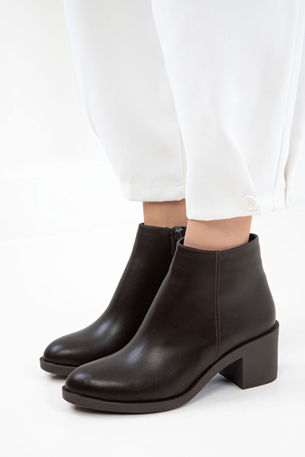 Kahve Kadın Bot & Bootie 21093 - 1
