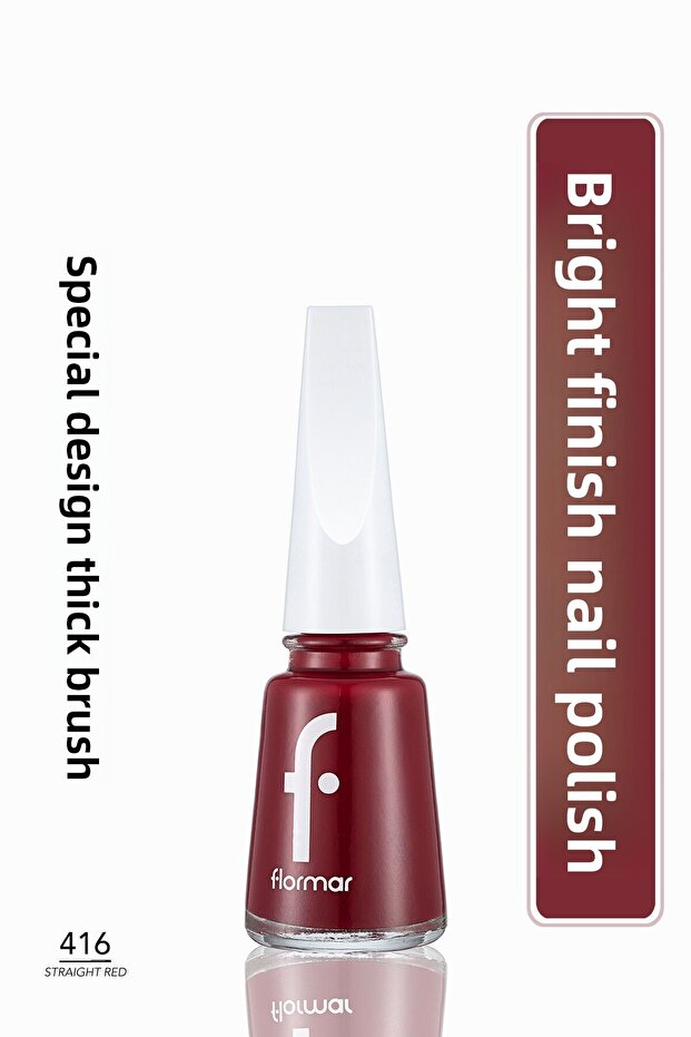 Classic High Pigmented Nail Polish - Nail Enamel -416 Straight Red New- 8682536036047