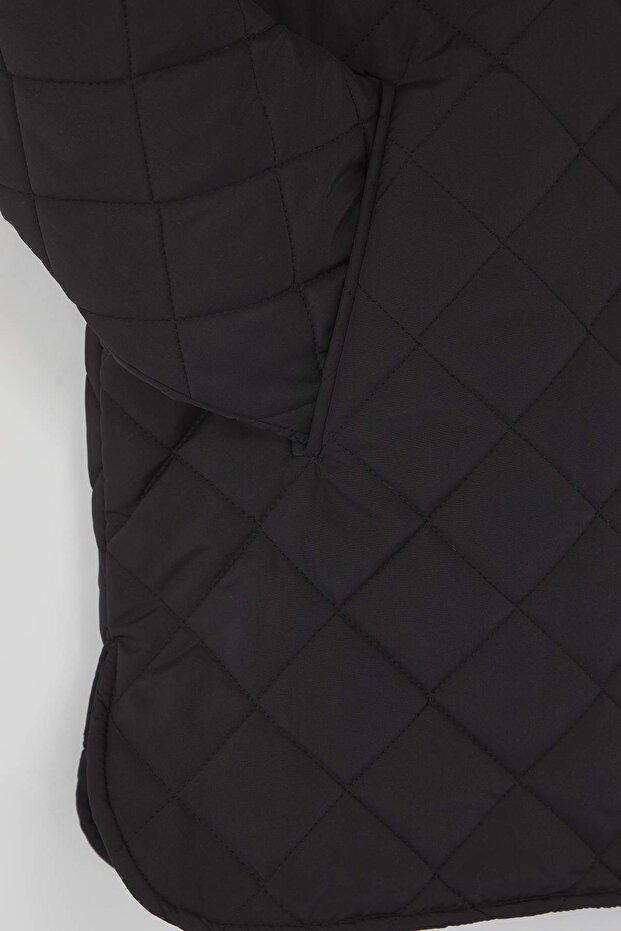 Black Regular Plus Size Coat Twoaw26Aw00009 - 7