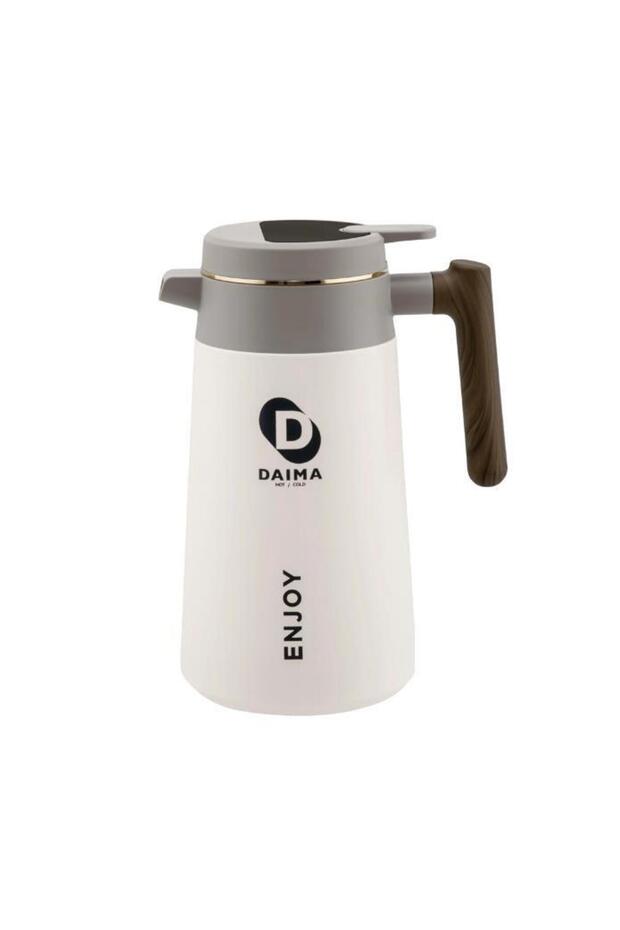 Daima Enjoy 1680 ML 12 Saat Sıcak 24 Saat Soğuk Beyaz Termos - 1