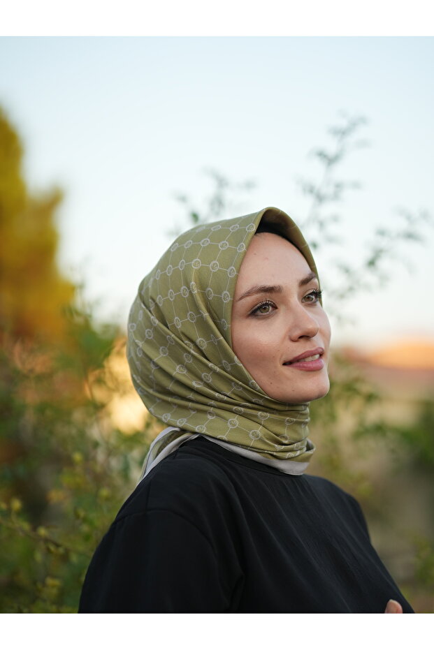 MONOGRAM PAMUKLU SOFT EŞARP - 3