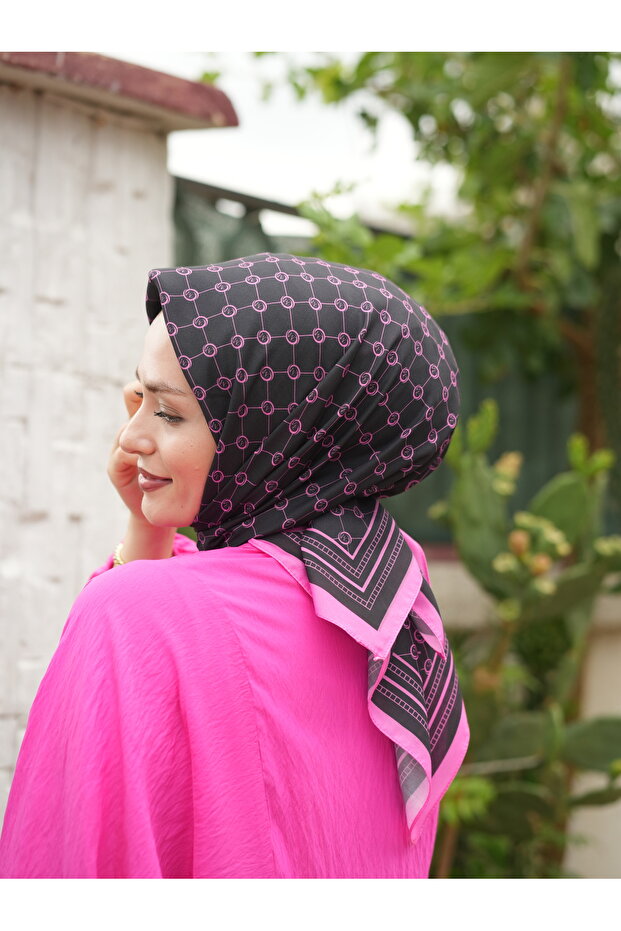 MONOGRAM PAMUKLU SOFT EŞARP - 1