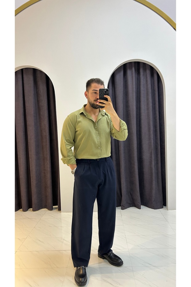 Oversize Krinkıl Gömlek - 2