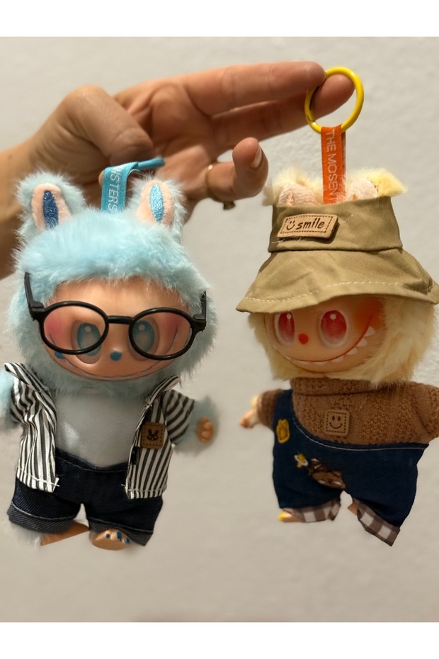 Lilienne Labubu Anahtarlık Aksesuarlı Elbiseli 2 Adet (KARIŞIK GELMEKTEDİR ) - 2