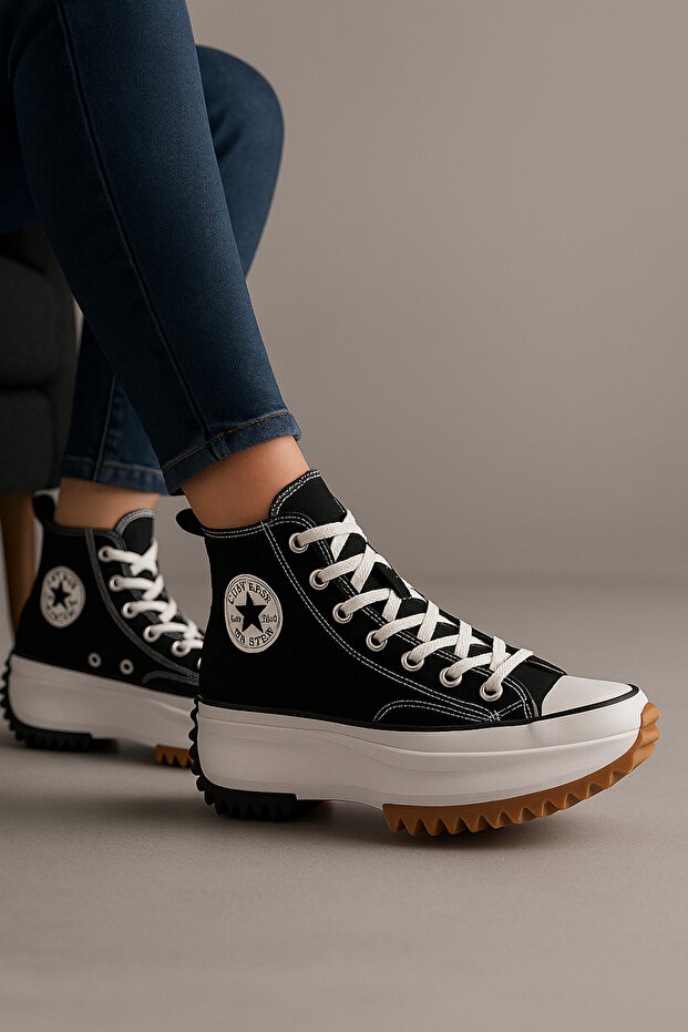 Run Star - vastag talpú és magas szárú tornacipő - 4