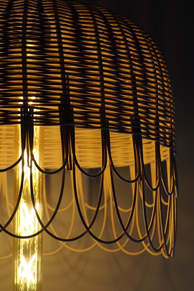 Bambu, Hasır Sarkıt Avize 35 - 37cm: Pendant - 7