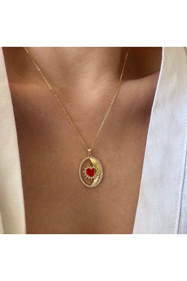 Çelik Kalpli Kolye - 2