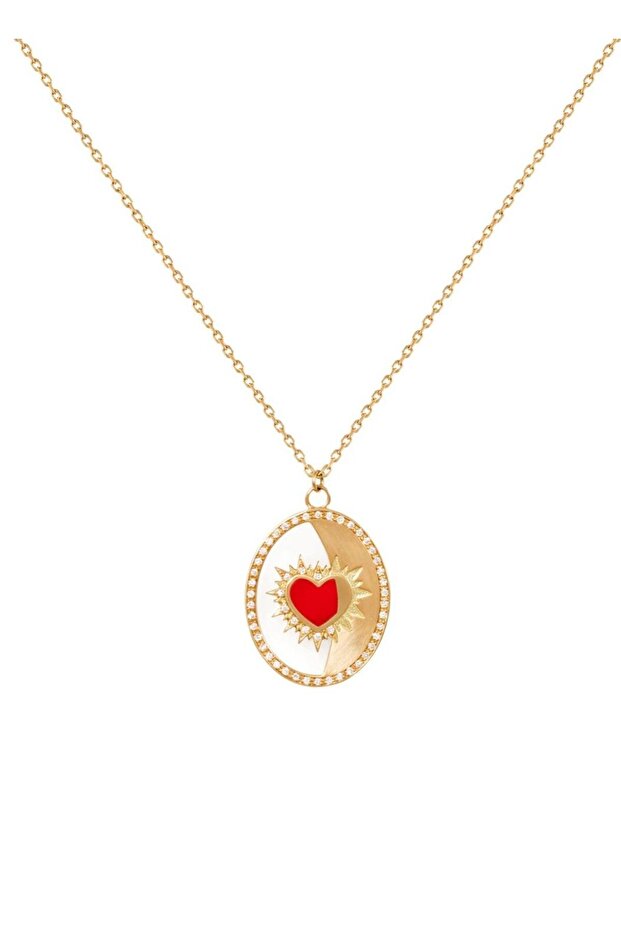 Çelik Kalpli Kolye - 1