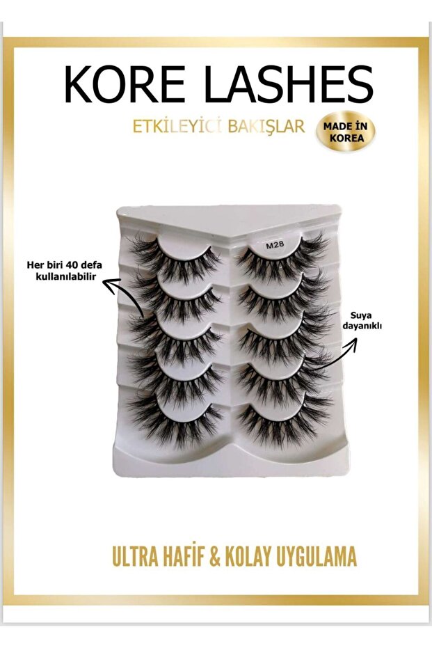 Takma Kirpik 5li Set