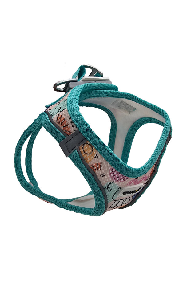 Air Mesh Sun Patterned Chest Harness XS