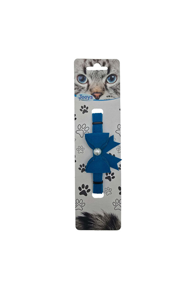 Velvet Bell Ribbon Cat Collar Turquoise