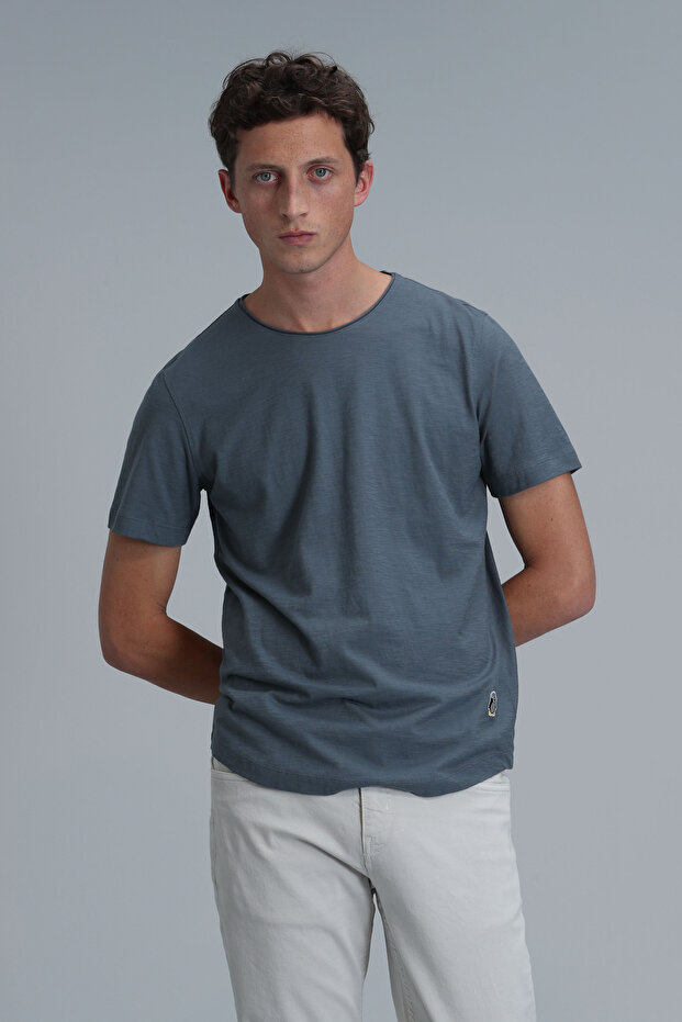 Junya Erkek Basic Tişört Nefti Yeşil - 1