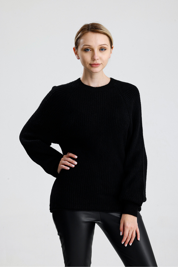 Düz Reglan Kol Kazak - 1