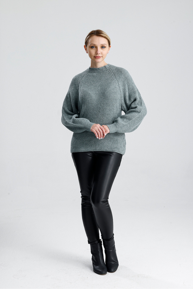 Düz Reglan Kol Kazak - 6