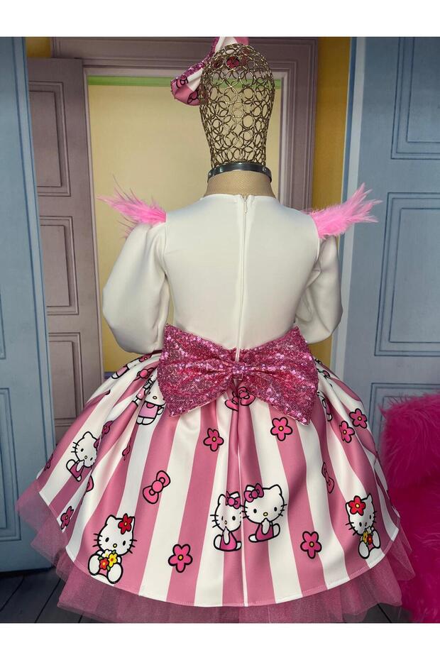 Hello Kitty Elbise, Hello Kitty Pembe Elbise - 7