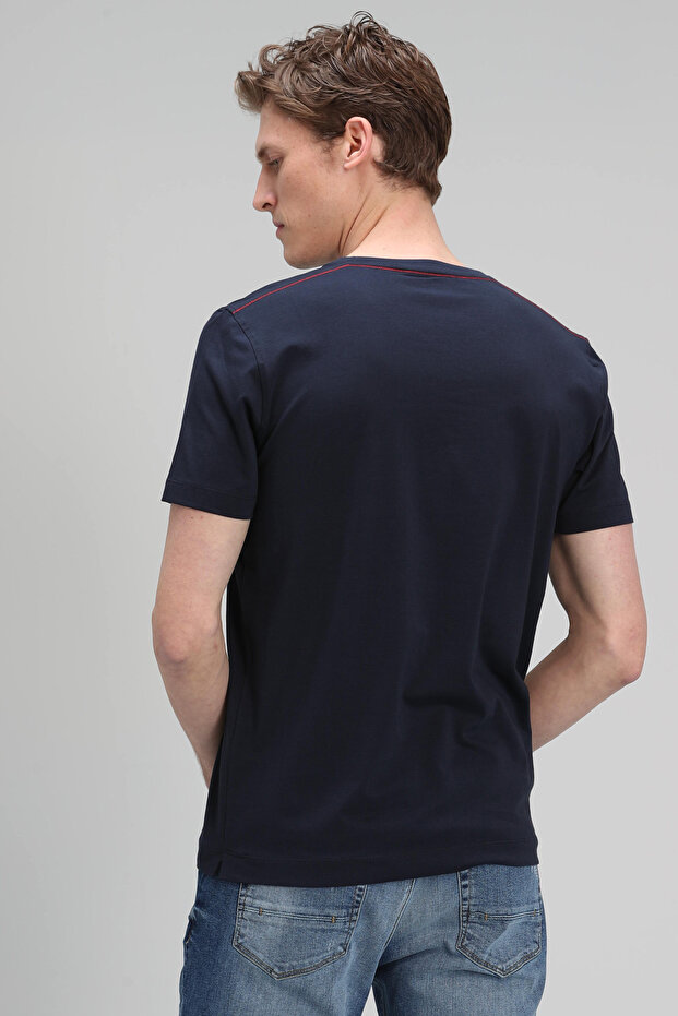 Monato Erkek Basic Tişört Lacivert - 3