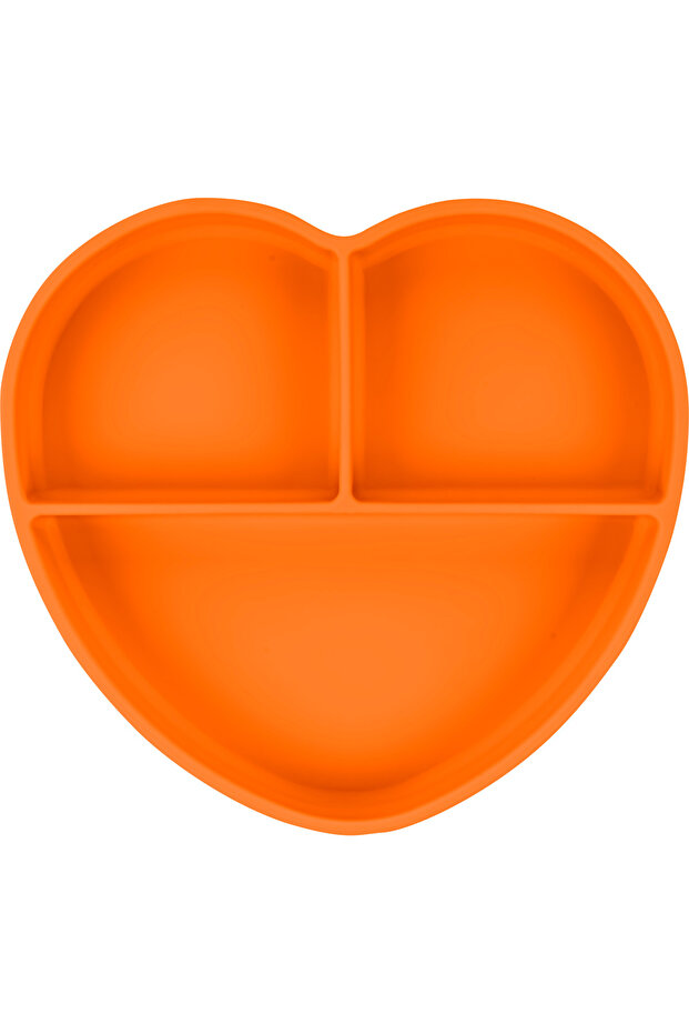 Vakumlu Silikon Mama Tabağı Sunset Turuncu - 3