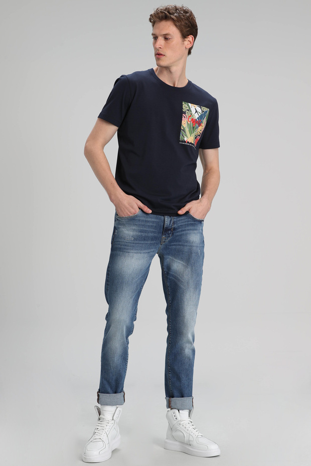 Monato Erkek Basic Tişört Lacivert - 2