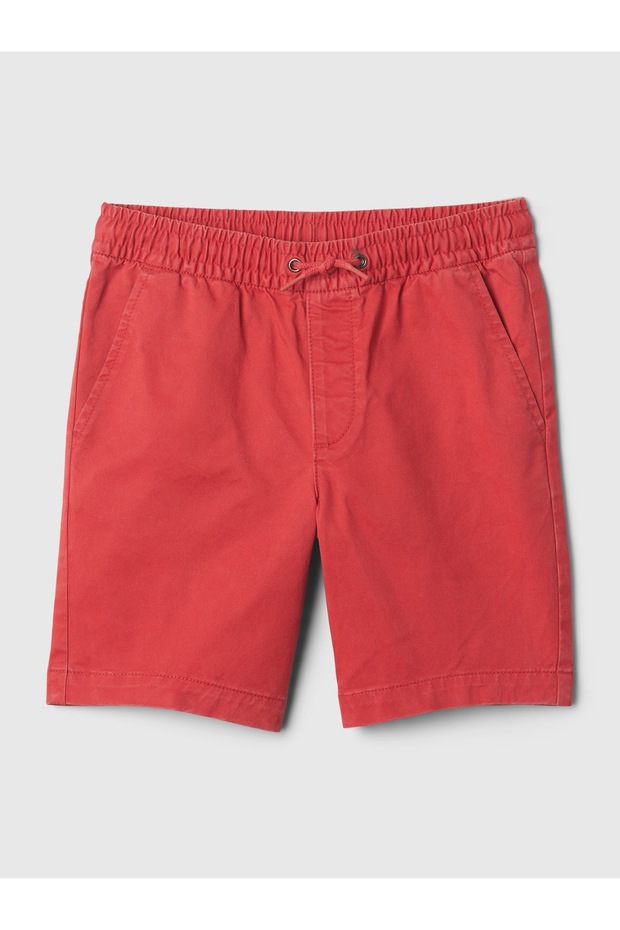 Erkek Çocuk Kırmızı Twill Easy Şort - 3