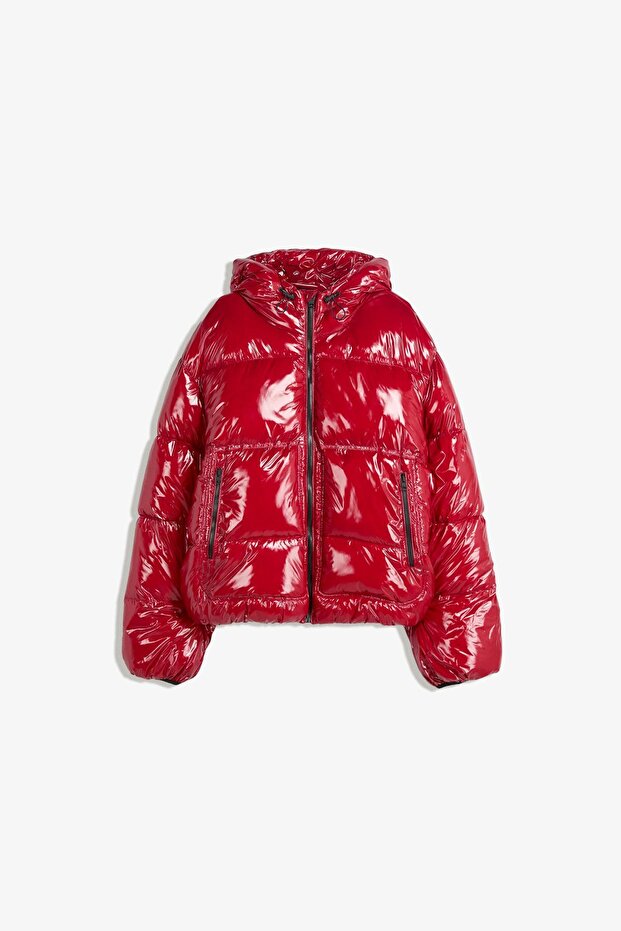 Kapüşonlu şişme ceket - 2