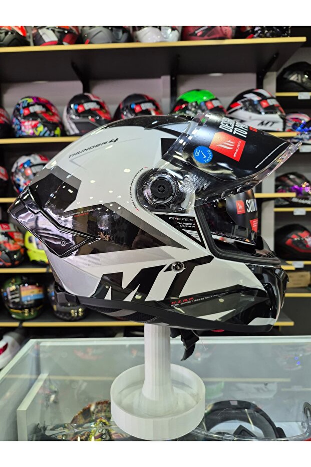 Thunder 4 Sv Exeo C2 Gloss Titanium Full Face Kapalı Kask - 4