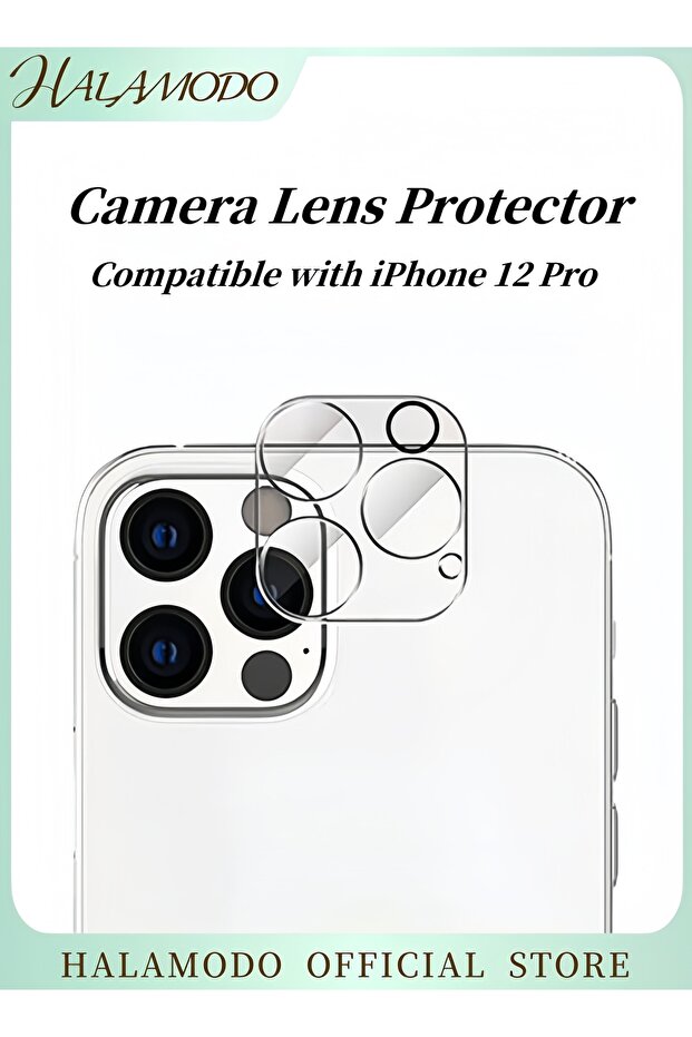 واقي عدسة الكاميرا متوافق مع iPhone 12 Pro واقي عدسة الكاميرا من الزجاج المقوى ومضاد للخدش