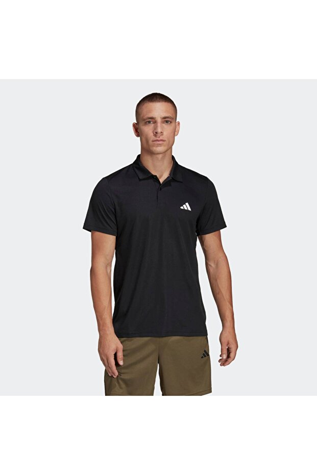 Essentials Erkek Siyah Polo Tişört (IB8103) - 1