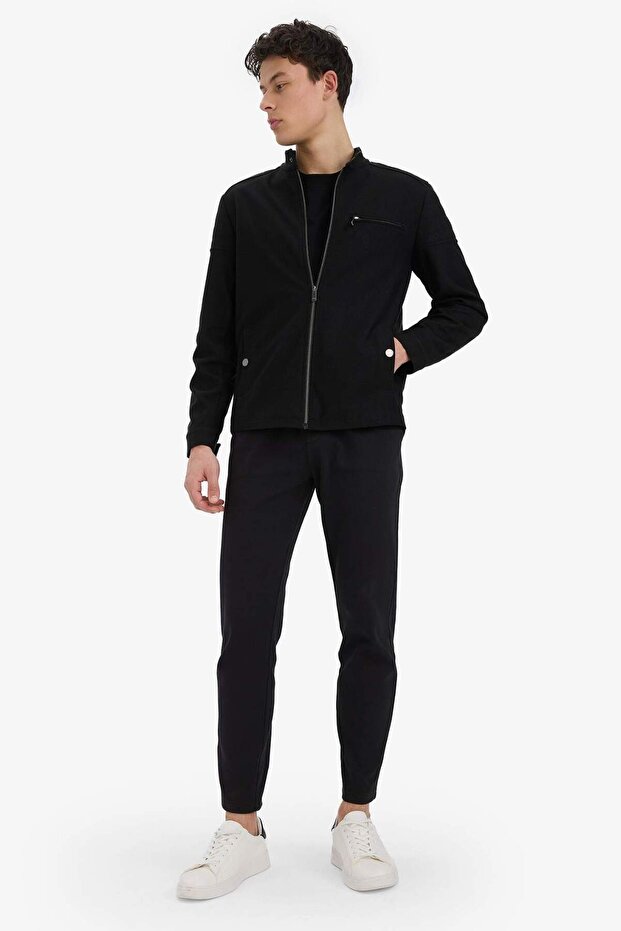 Jogger Pantolon Esnek Basic Düz Beli Bağcıklı Cepli Düz Paça C6022ax25sp - 4