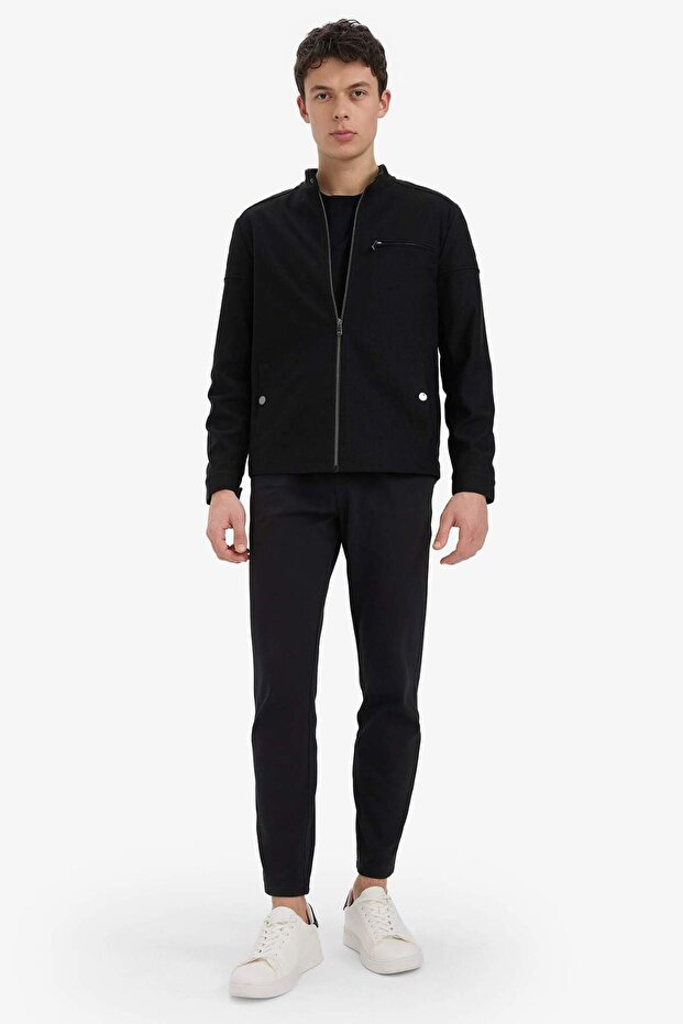 Jogger Pantolon Esnek Basic Düz Beli Bağcıklı Cepli Düz Paça C6022ax25sp - 3