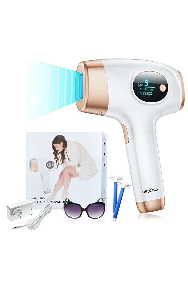 Laser Hair Removal Machine | Permanent Hair Removal, 9 Energy Levels, 999,999 Flashes