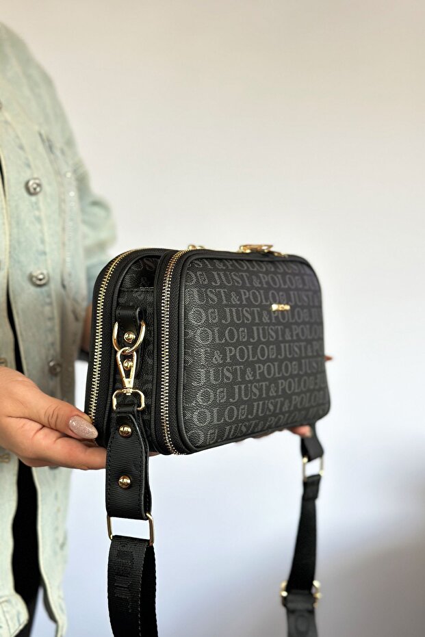 Original Just Polo Premium 5-Compartment Medium Women's Shoulder Bag Suitable for Daily Use 25*17 Cm