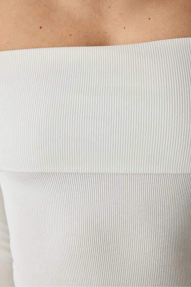Foldable Shoulder Kırık Beyaz Üst - 5