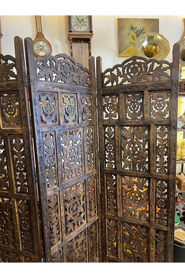 Ahşap oymalı paravan - 4