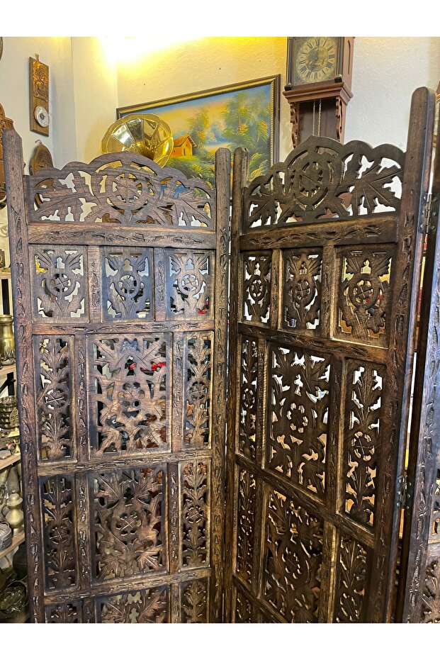 Ahşap oymalı paravan - 5