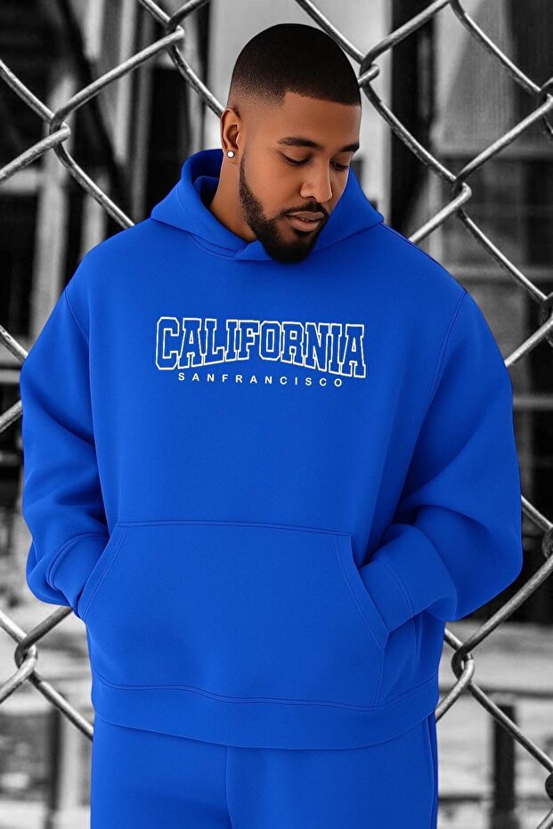 California Printed Oversized Sweatshirt