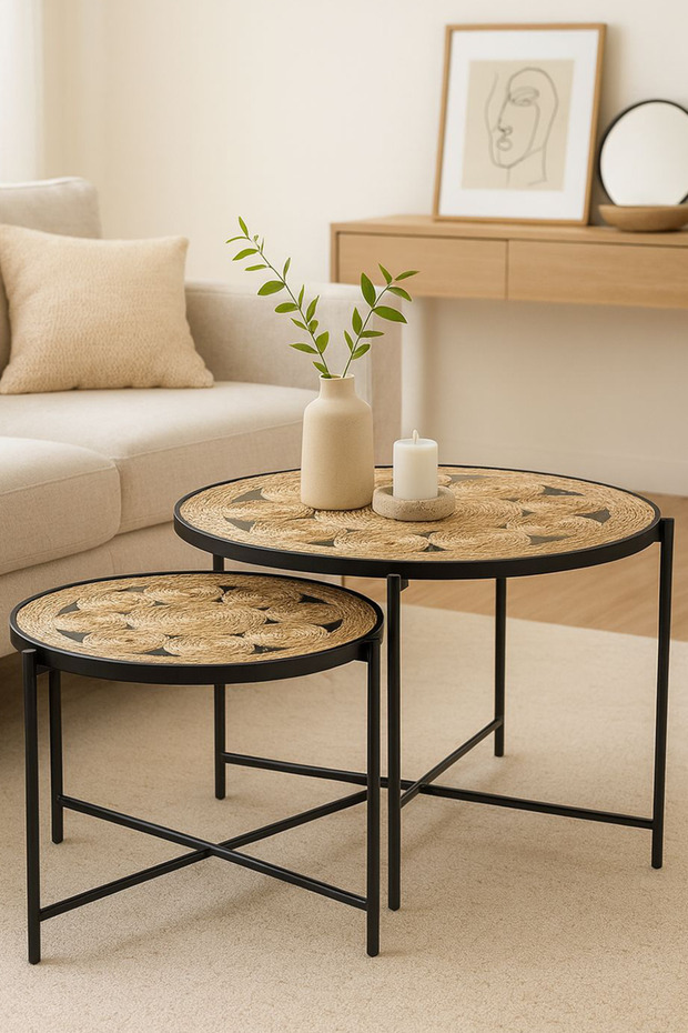 Side coffee table set - 4